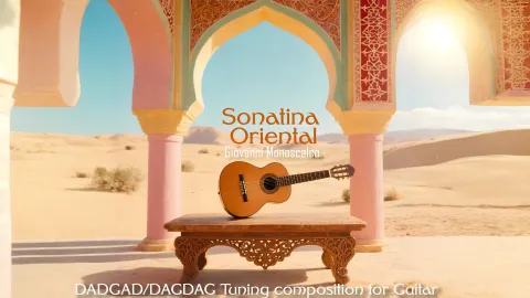 Copertina della Sonatina Oriental disegnata da Giovanni Monoscalco